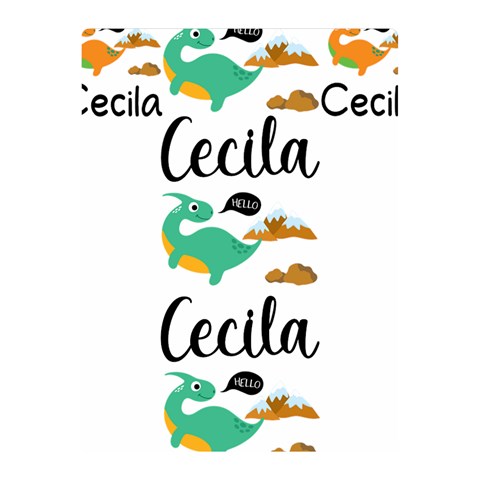 Personalized Baby Dinosaur Blanket By Joe 35 x27  Blanket Front