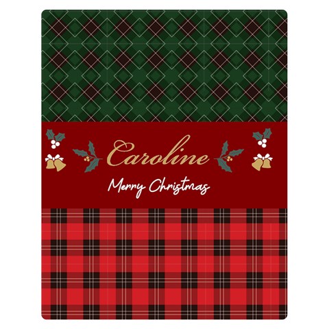 Personalized Christmas Blanket By Joe 60 x50  Blanket Front