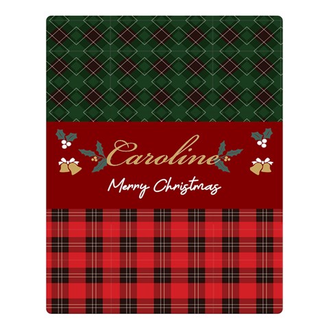 Personalized Christmas Blanket By Joe 80 x60  Blanket Front