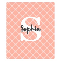 Personalized Name Monogram Heart Love Cross (5 styles) - Two Sides Premium Plush Fleece Blanket (Small)