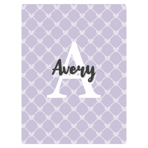 Personalized Name Monogram Heart Love Cross By Wanni 40 x30  Blanket Front