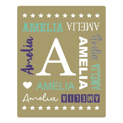 Personalized Name By Wanni 80 x60  Blanket Front