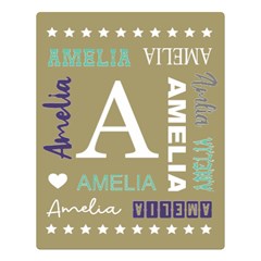 Personalized Name (5 styles) - Two Sides Premium Plush Fleece Blanket (Large)