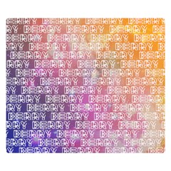 Personalzed Name Repeated - Two Sides Premium Plush Fleece Blanket (Kids Size)