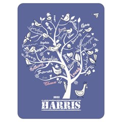 Personalized Family Tree Name Love By Wini 40 x30  Blanket Front