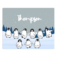 Personalized Name Penguin Family