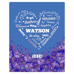 Personalized Family Name Love Heart Flower