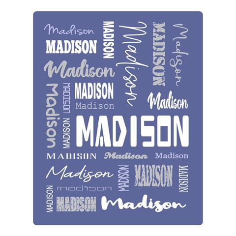 Personalized Name Gift By Wanni 80 x60  Blanket Front