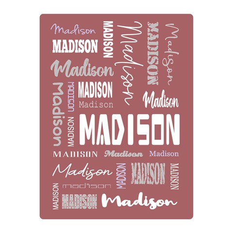 Personalized Name Gift By Wanni 35 x27  Blanket Front