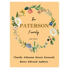 Personalized Family Blanket