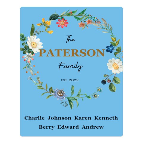 Personalized Family Blanket By Joe 80 x60  Blanket Front