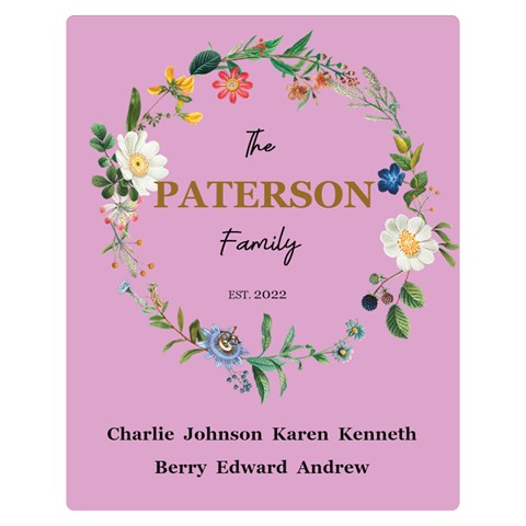 Personalized Family Blanket By Joe 60 x50  Blanket Front