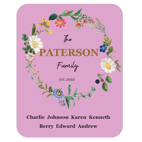 Personalized Family Blanket By Joe 60 x50  Blanket Front