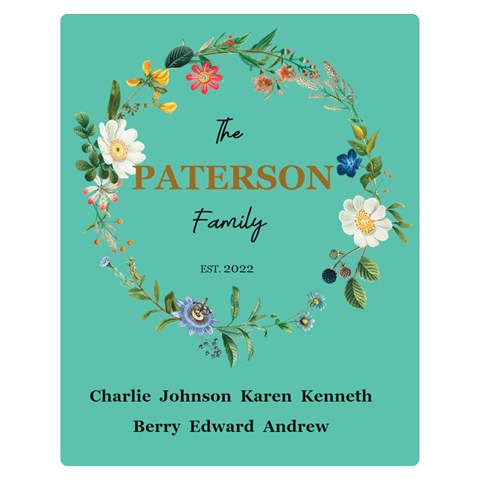 Personalized Family Blanket By Joe 60 x50  Blanket Front