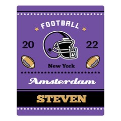 Personalized Football blanket (5 styles) - Two Sides Premium Plush Fleece Blanket (Large)