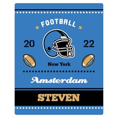 Personalized Football blanket - Two Sides Premium Plush Fleece Blanket (Medium)