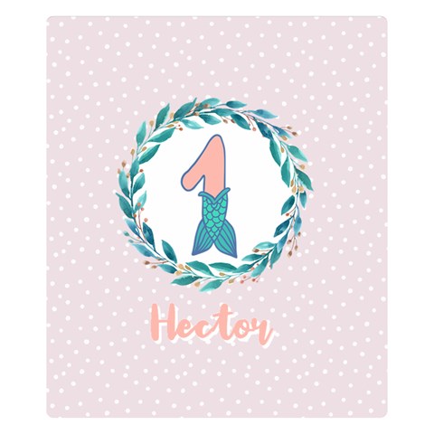 Personalized Name Mermaid Tail Birthday By Wanni 50 x40  Blanket Front