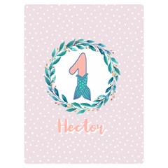 Personalized Name Mermaid Tail Birthday (5 styles) - Two Sides Premium Plush Fleece Blanket (Extra Small)