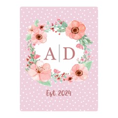 Personalized Name Flowers Wedding Gift