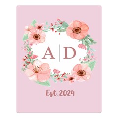 Personalized Name Flowers Wedding Gift