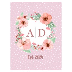 Personalized Name Flowers Wedding Gift
