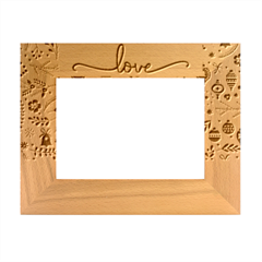 PERSONALIZED CHRISTMAS GIFT BELL - Wood Photo Frame 5  x 7 