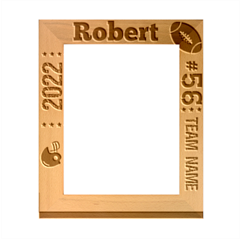 Personalized Football Sport Team Gift - Wood Photo Frame 8  x 10 