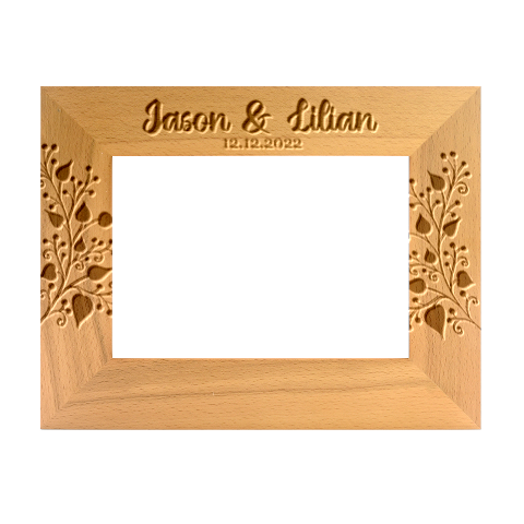 Personalized Name Wedding Blessing Wood Frame By Wanni Front