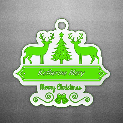 Personalized Xmas Ornaments By Oneson Front