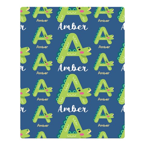 Personalized Alphabet Name By Joe 80 x60  Blanket Front