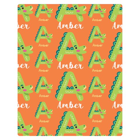 Personalized Alphabet Name By Joe 60 x50  Blanket Front