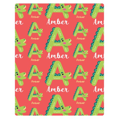 Personalized Alphabet Name By Joe 60 x50  Blanket Front