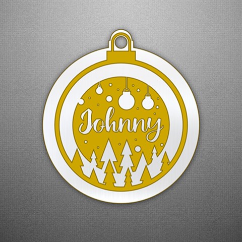 Personalized Xmas Ball Ornaments By Oneson Front