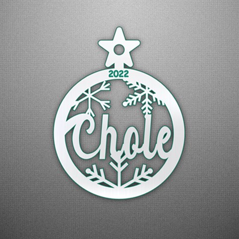Personalized Xmas Star Ball Ornaments By Oneson Front