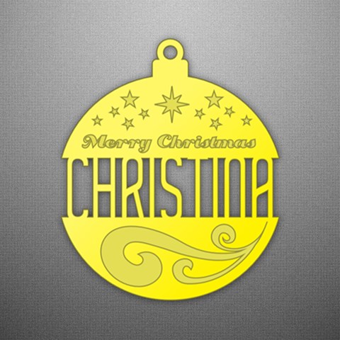 Personalized Christmas Name By Joe Front