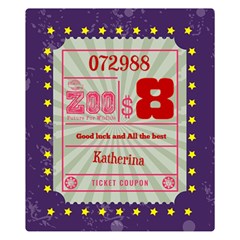 Personalized Ticket Coupon Blanket