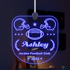 Personalized Football Club Name - LED Acrylic Ornament