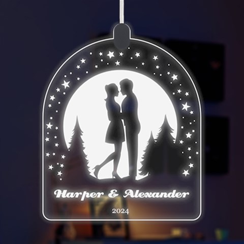 Personalized Name Moon Star Night Love By Wanni Front