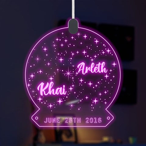 Personalized Name Star Heart In Night Sky By Wanni Front