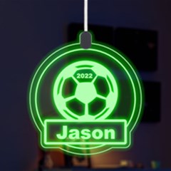Personalized Sport Theme Soccer - LED Acrylic Ornament