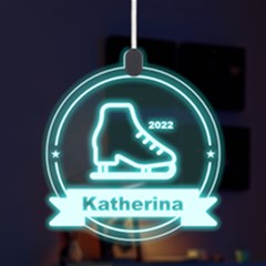 Personalized Sport Theme Ice Skating - LED Acrylic Ornament