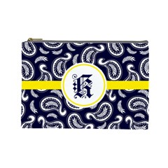 PERSONALIZED PAISLEY NAME 1 COSMETIC BAG - Cosmetic Bag (Large)