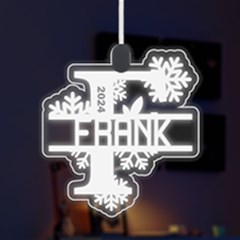 Personalized Alphabet F Name - LED Acrylic Ornament