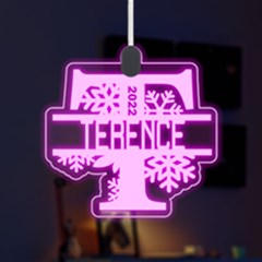 Personalized Alphabet T Name - LED Acrylic Ornament