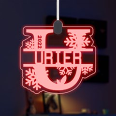 Personalized Alphabet U Name - LED Acrylic Ornament