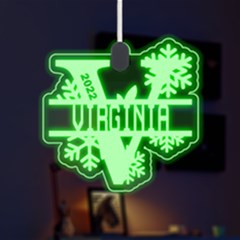Personalized Alphabet V Name - LED Acrylic Ornament