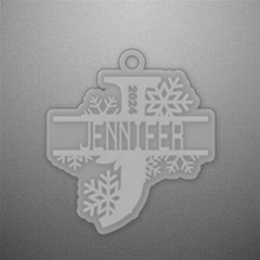 Personalized Alphabet J Name - Acrylic Ornament