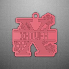 Personalized Alphabet X Name - Acrylic Ornament