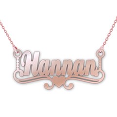 Personalized Name Love Yourself - 925 Sterling Silver Name Pendant Necklace