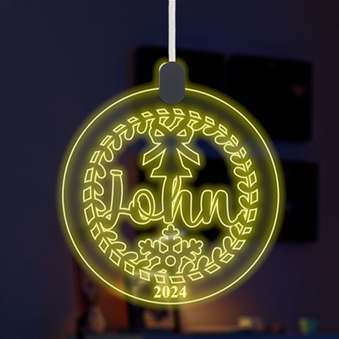 Personalized Christmas Bell Snowflake By Oneson Front
